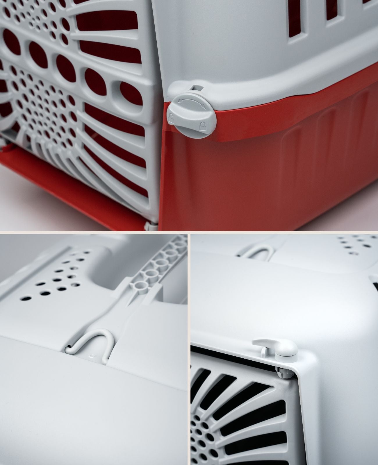 Hundetransportbox aus Kunststoff
