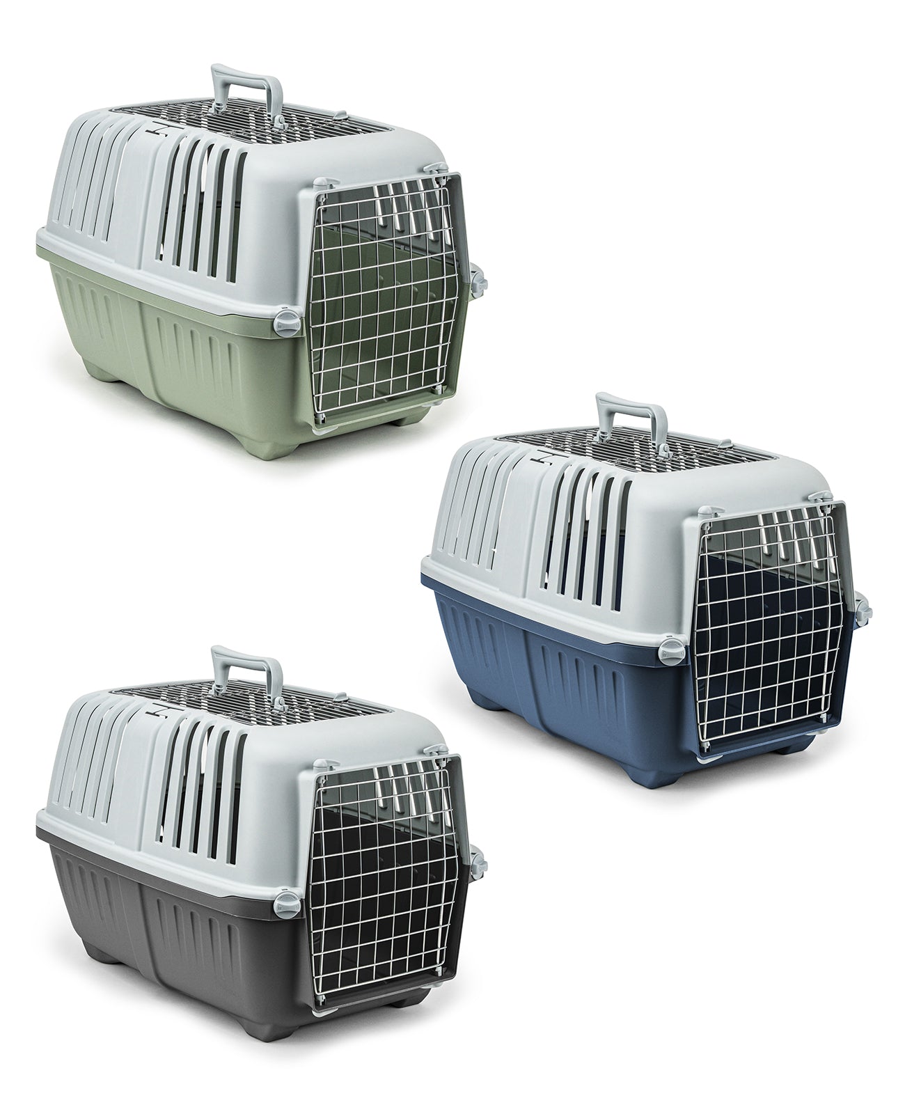 lionto Transportbox voor dieren met metalen deur, 58,5x35,5x40 cm