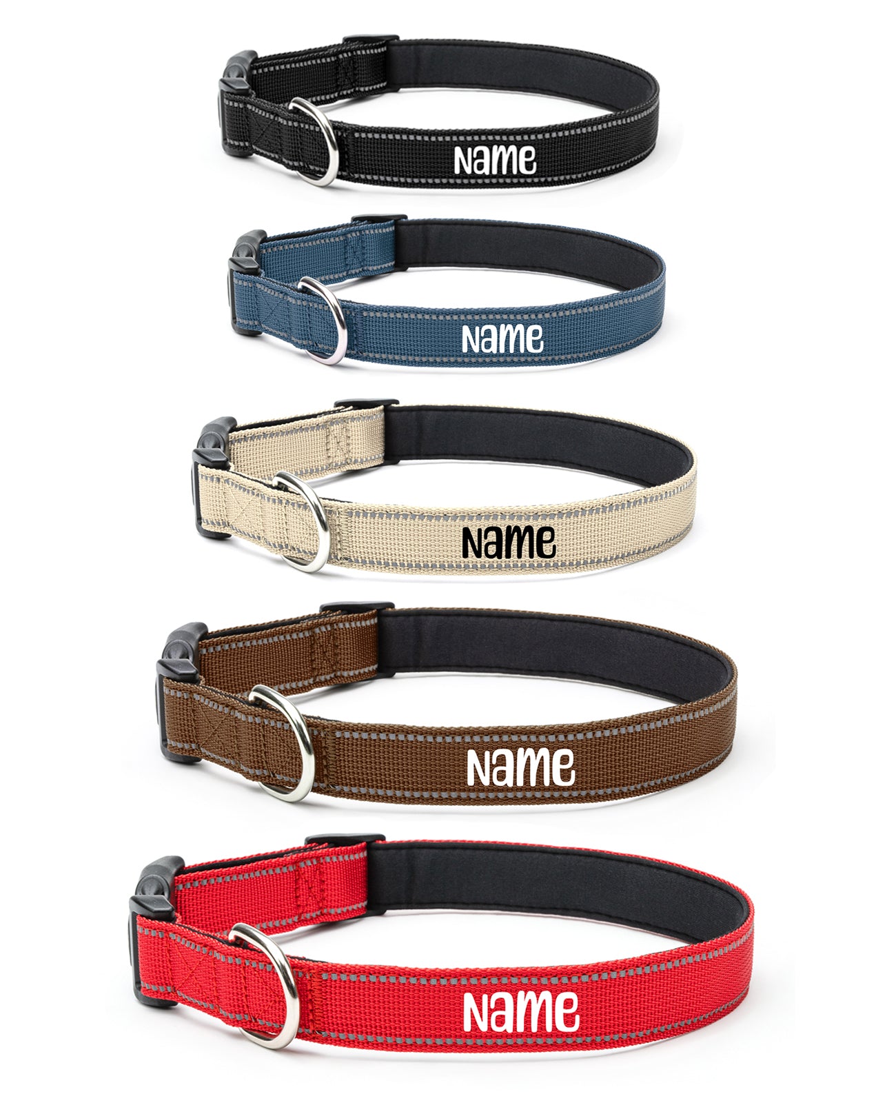 Hundehalsband gepolstert, personalisiert